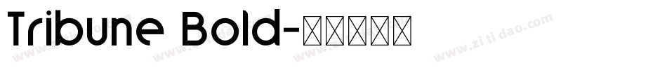 Tribune Bold字体转换